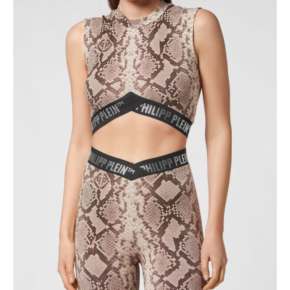 🐍Philipp Plein Limited Edition Swarovski Snake Print Set – XS